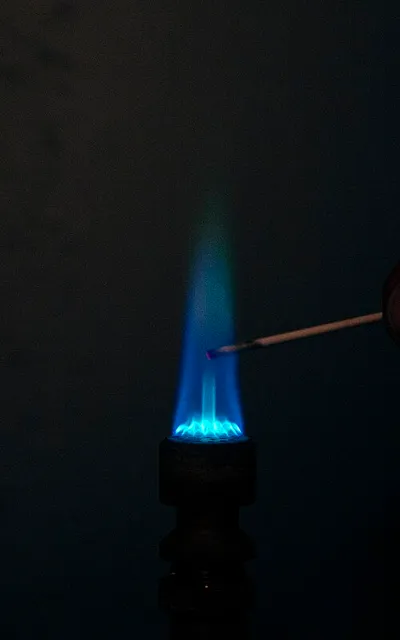 Barium flame test (yellow-green)