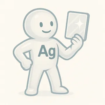 Silver character illustration