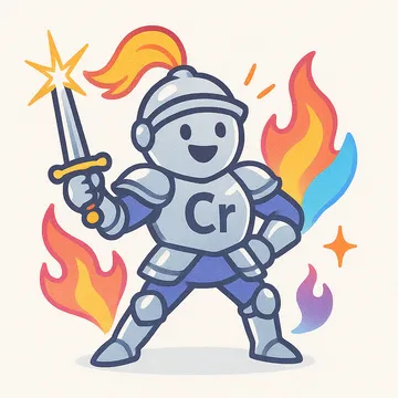 Chromium character illustration