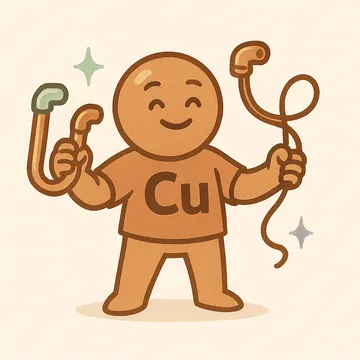 Copper character illustration