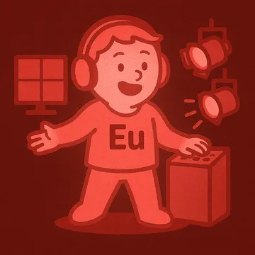 Europium character illustration