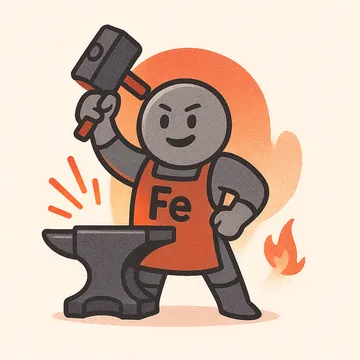 Iron character illustration