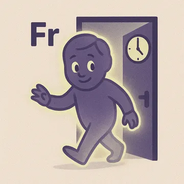 Francium character illustration