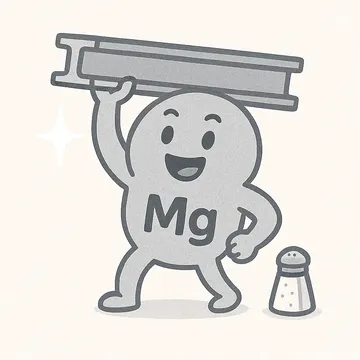 Magnesium character illustration