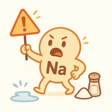 Sodium character illustration
