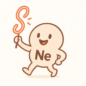 Neon character illustration