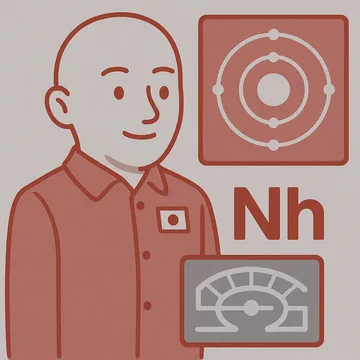 Nihonium character illustration