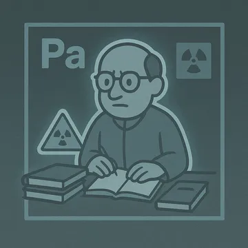 Protactinium character illustration