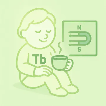 Terbium character illustration